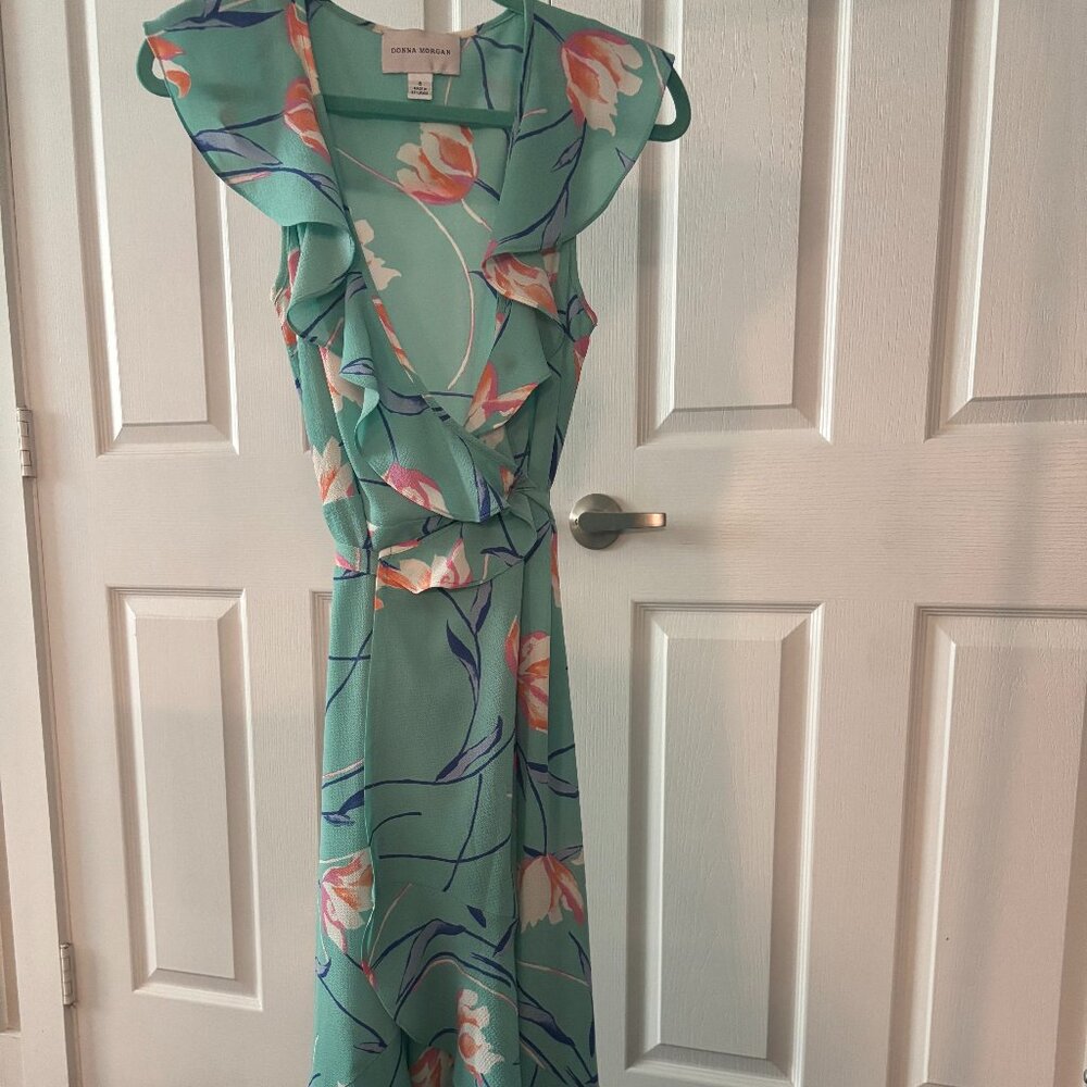 Floral Wrap Donna Morgan Sun Dress Size 6